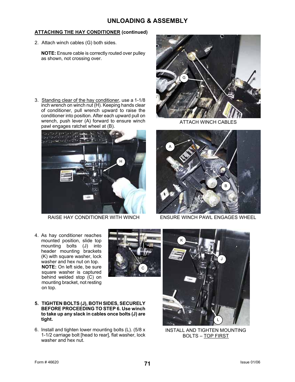 Unloading & assembly | MacDon 922 User Manual | Page 73 / 84