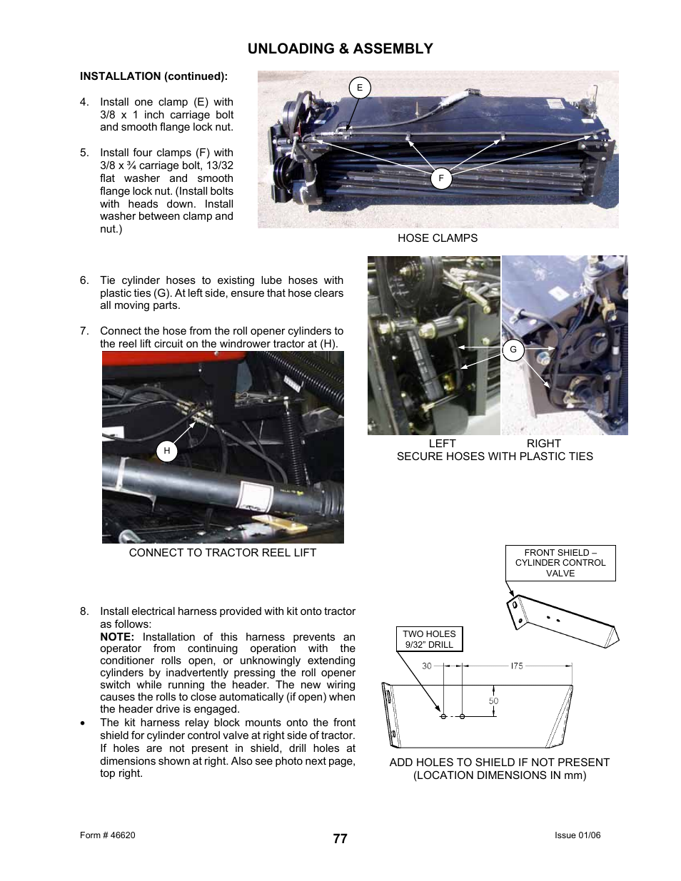 Unloading & assembly | MacDon 922 User Manual | Page 79 / 84
