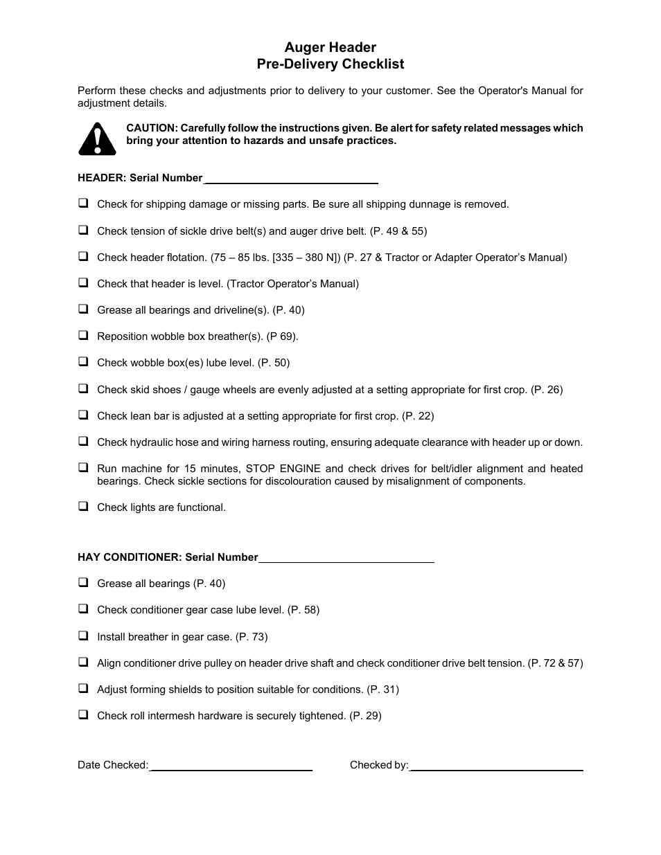 MacDon 922 User Manual | Page 84 / 84