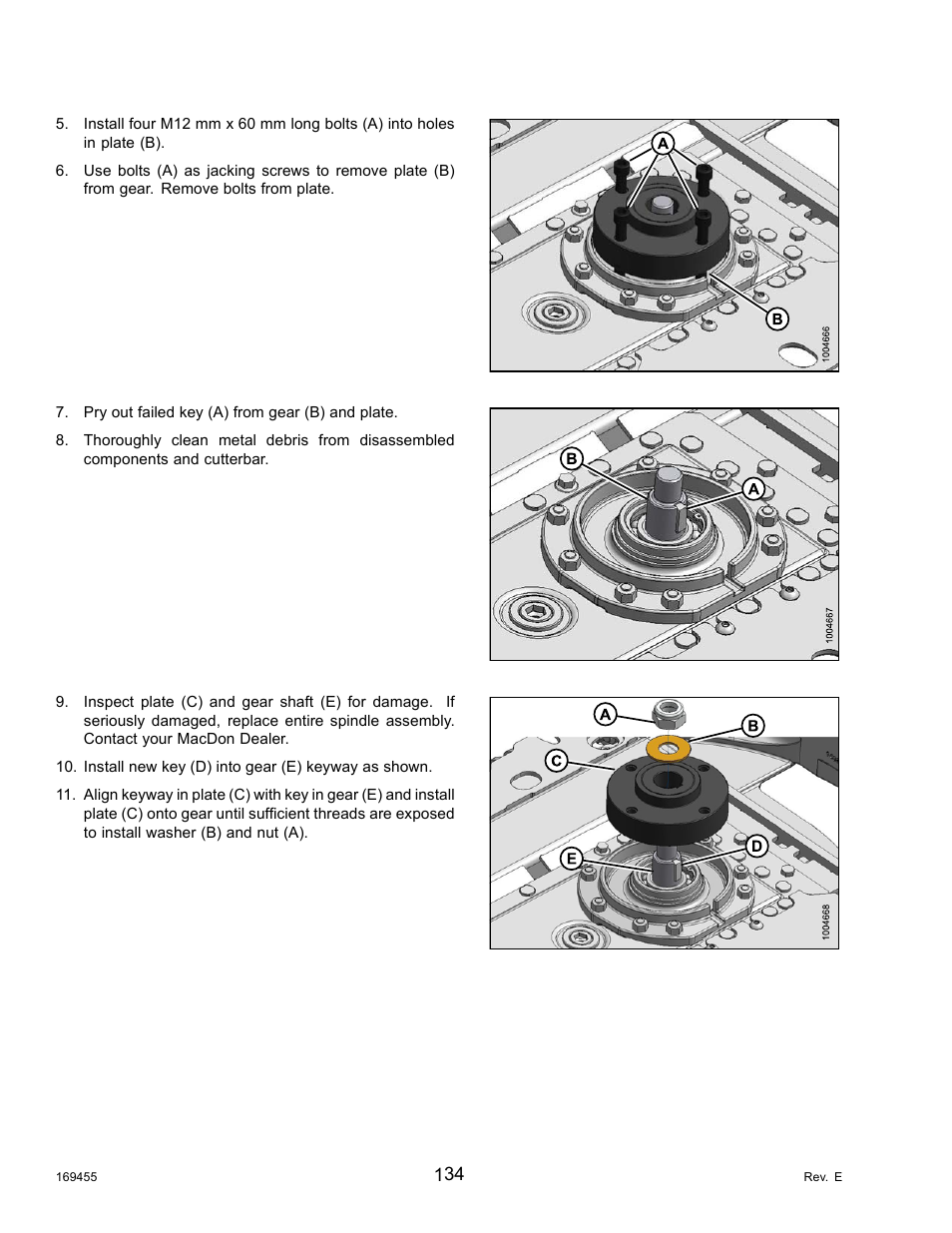 MacDon R85 Rotary Disc 13 Foot Self-Propelled Windrower Header User Manual | Page 142 / 168