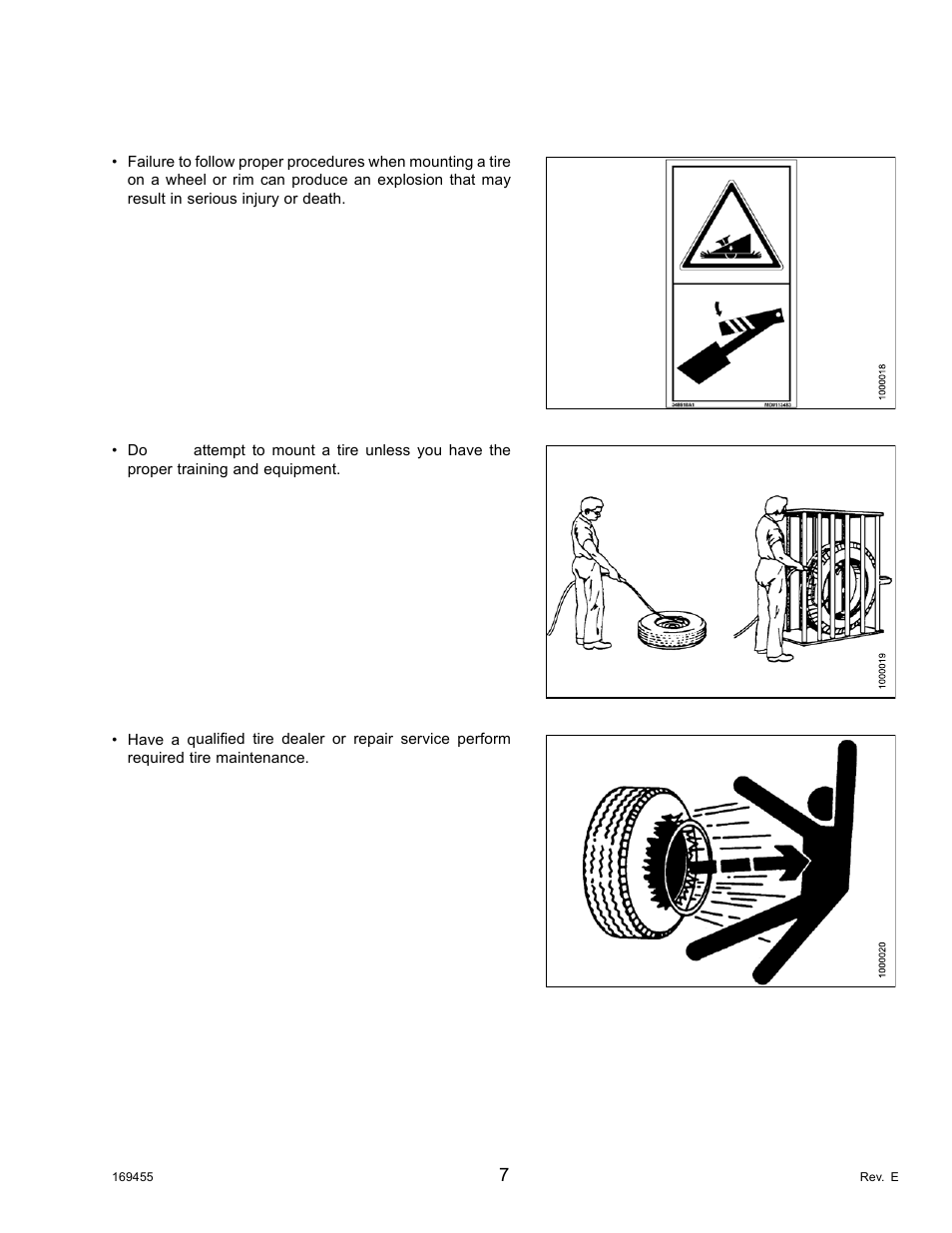6tire safety, Tire safety, 6 tire safety | MacDon R85 Rotary Disc 13 Foot Self-Propelled Windrower Header User Manual | Page 15 / 168