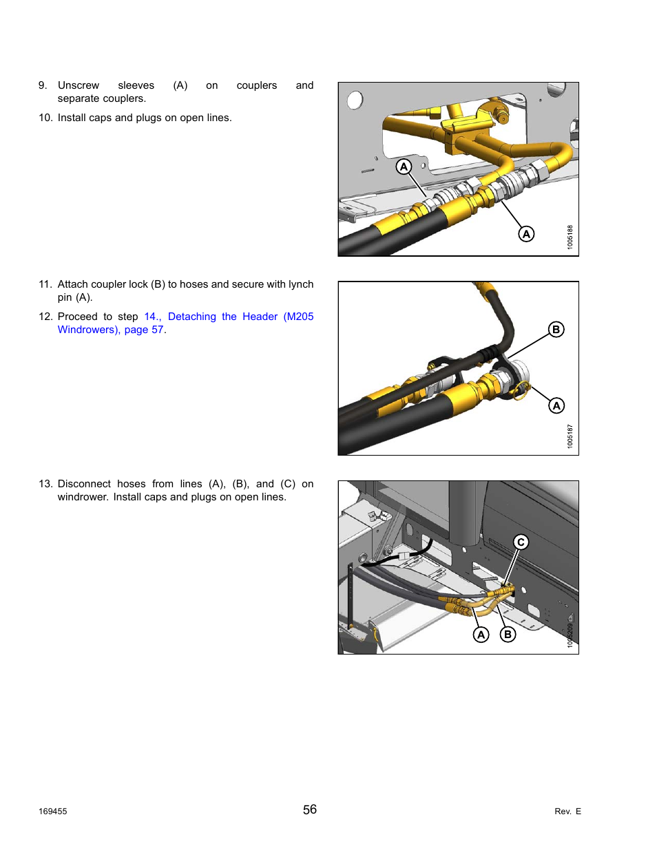 MacDon R85 Rotary Disc 13 Foot Self-Propelled Windrower Header User Manual | Page 64 / 168