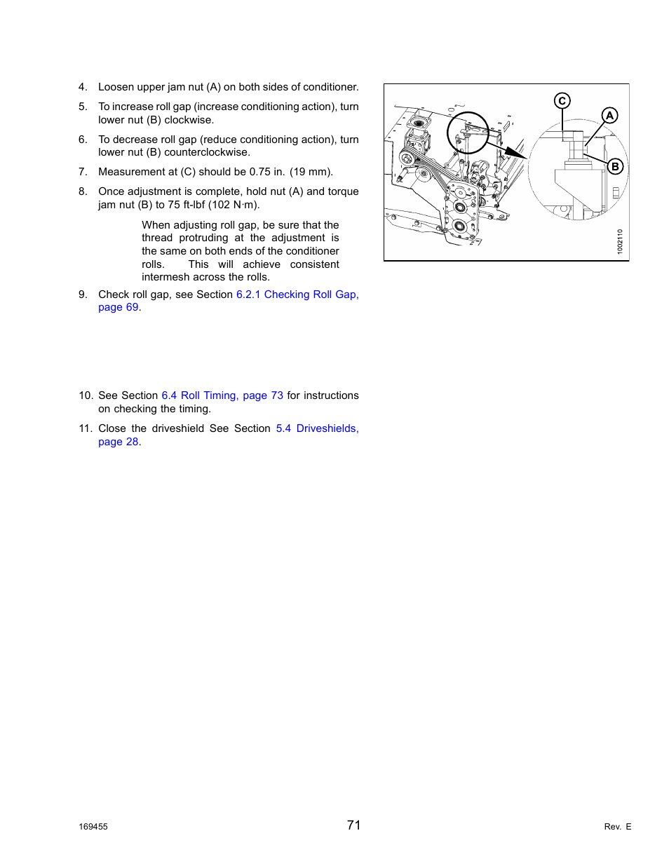 Important | MacDon R85 Rotary Disc 13 Foot Self-Propelled Windrower Header User Manual | Page 79 / 168