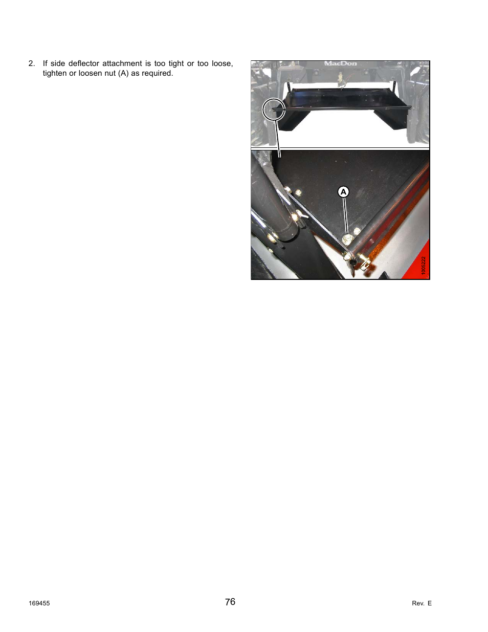 MacDon R85 Rotary Disc 13 Foot Self-Propelled Windrower Header User Manual | Page 84 / 168