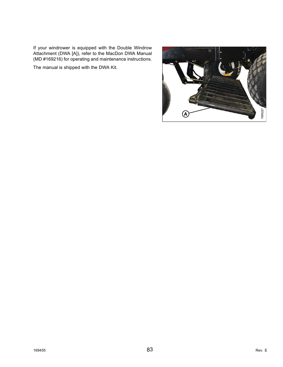 10double windrowing, Double windrowing, 10 double windrowing | MacDon R85 Rotary Disc 13 Foot Self-Propelled Windrower Header User Manual | Page 91 / 168
