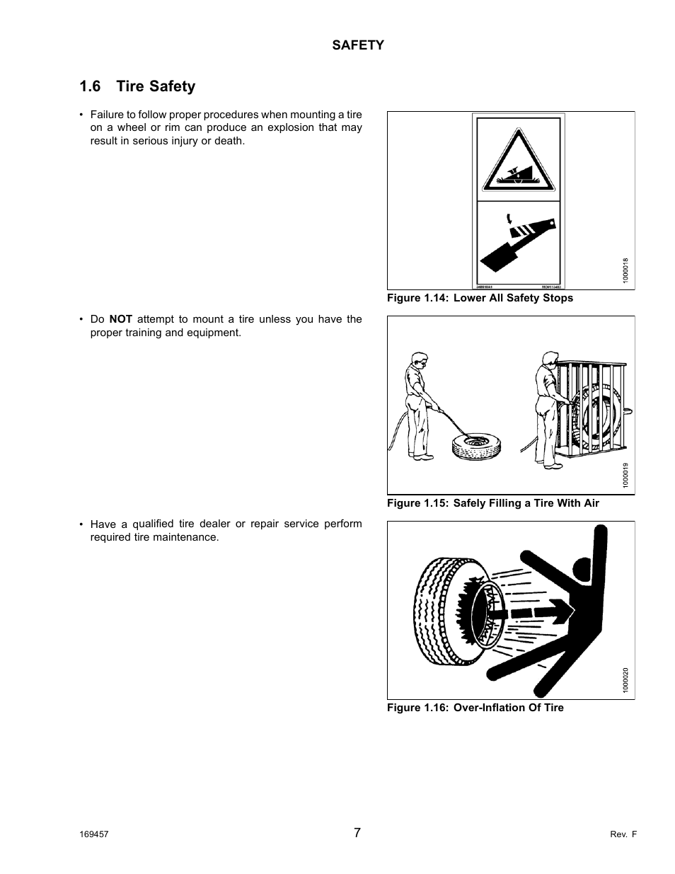 6tire safety, Tire safety, 6 tire safety | MacDon R85 Rotary Disc 16 Foot Self-Propelled Windrower Headers User Manual | Page 15 / 182