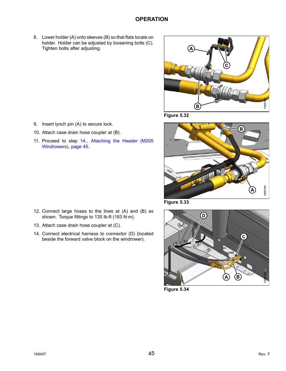 MacDon R85 Rotary Disc 16 Foot Self-Propelled Windrower Headers User Manual | Page 53 / 182