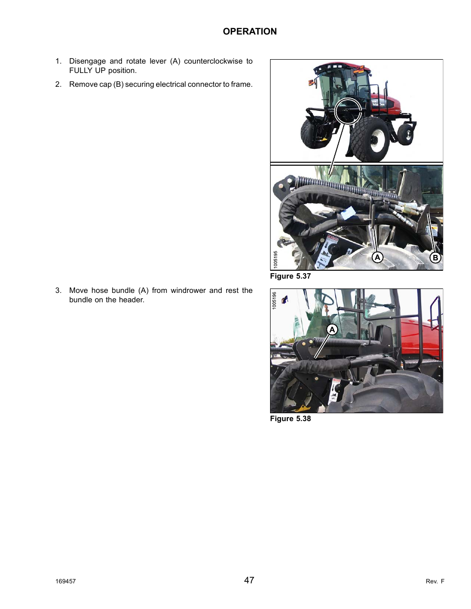 MacDon R85 Rotary Disc 16 Foot Self-Propelled Windrower Headers User Manual | Page 55 / 182