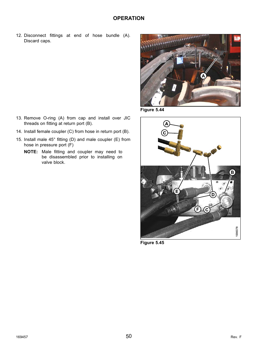 MacDon R85 Rotary Disc 16 Foot Self-Propelled Windrower Headers User Manual | Page 58 / 182