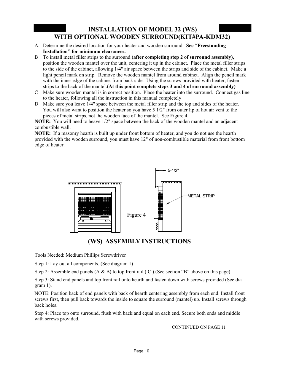 Ws) assembly instructions | New Buck Corporation 32 User Manual | Page 12 / 42