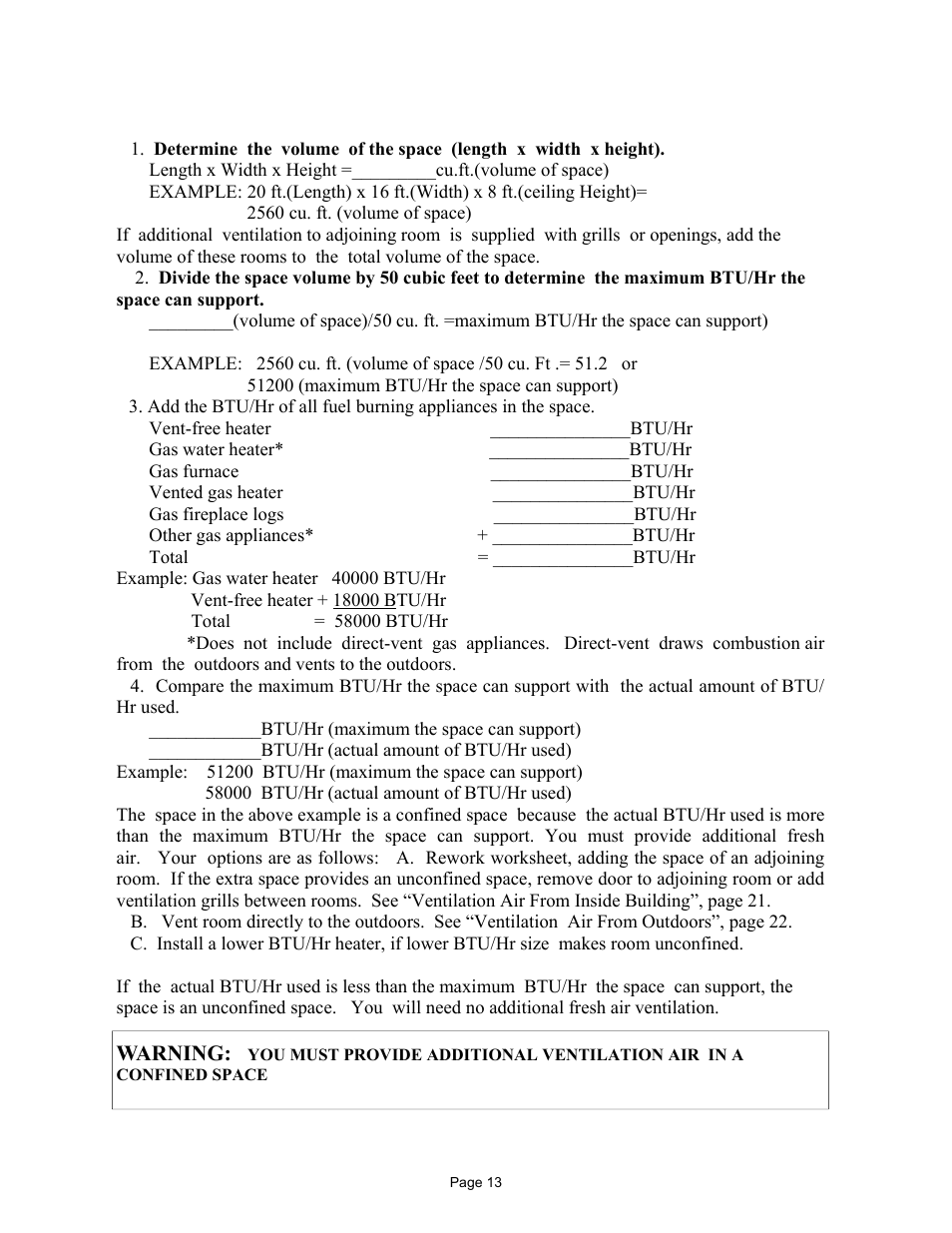 Warning | New Buck Corporation 32 User Manual | Page 15 / 42