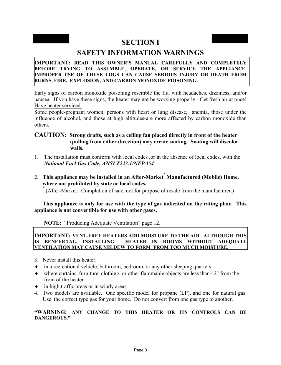 Safety information warnings, Caution | New Buck Corporation 32 User Manual | Page 5 / 42