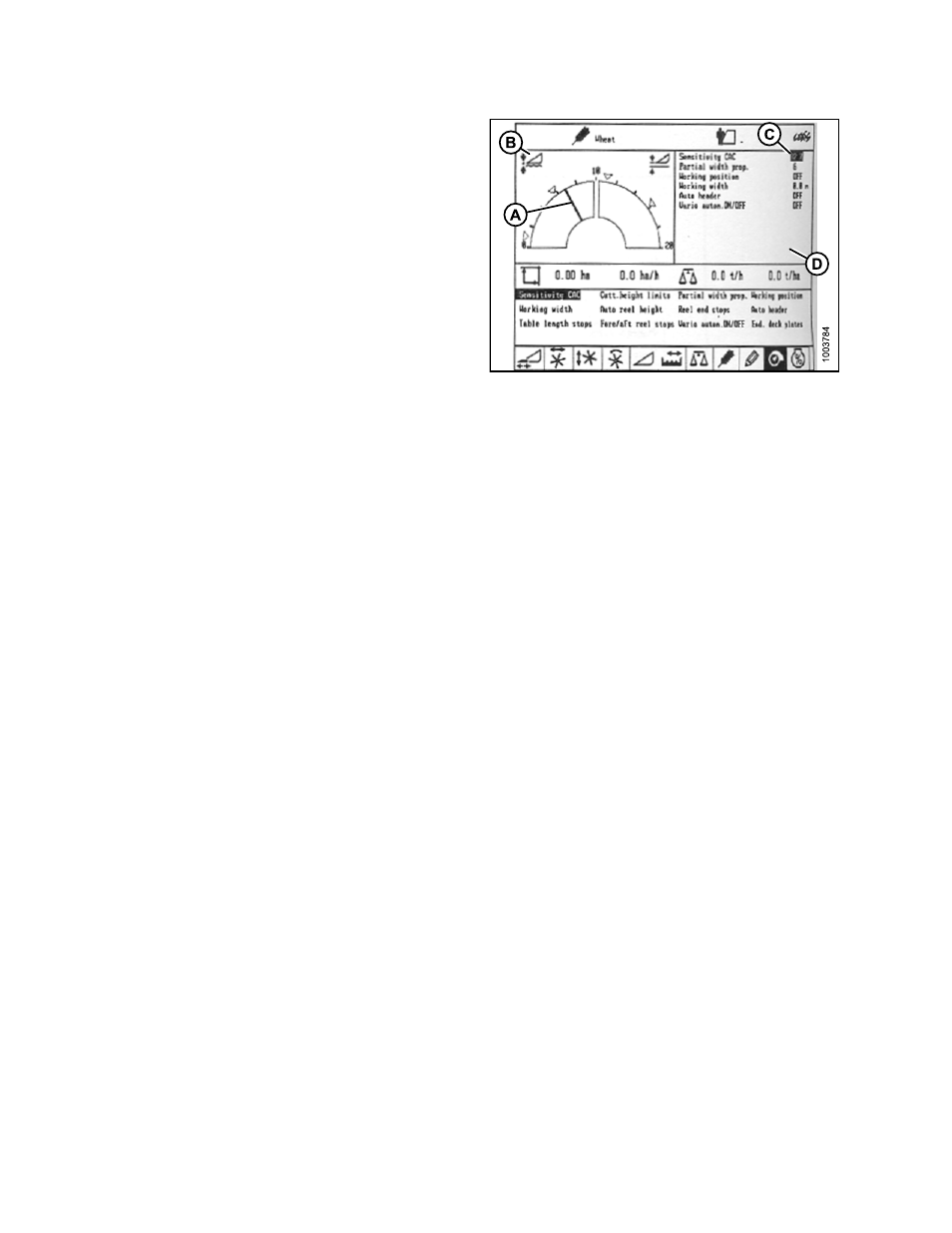 Setting cutting height (lexion 500 series), Setting preset cutting height (lexion 500 series) | MacDon FD75 OM User Manual | Page 128 / 448