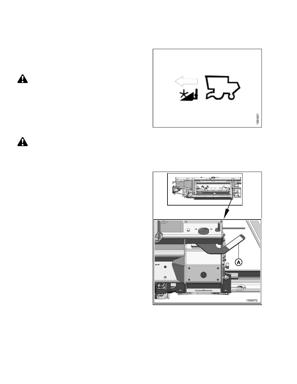 2detaching header from new holland combine, Detaching header from new holland combine, 2 detaching header from new holland combine | Danger, Caution | MacDon FD75 OM User Manual | Page 230 / 448