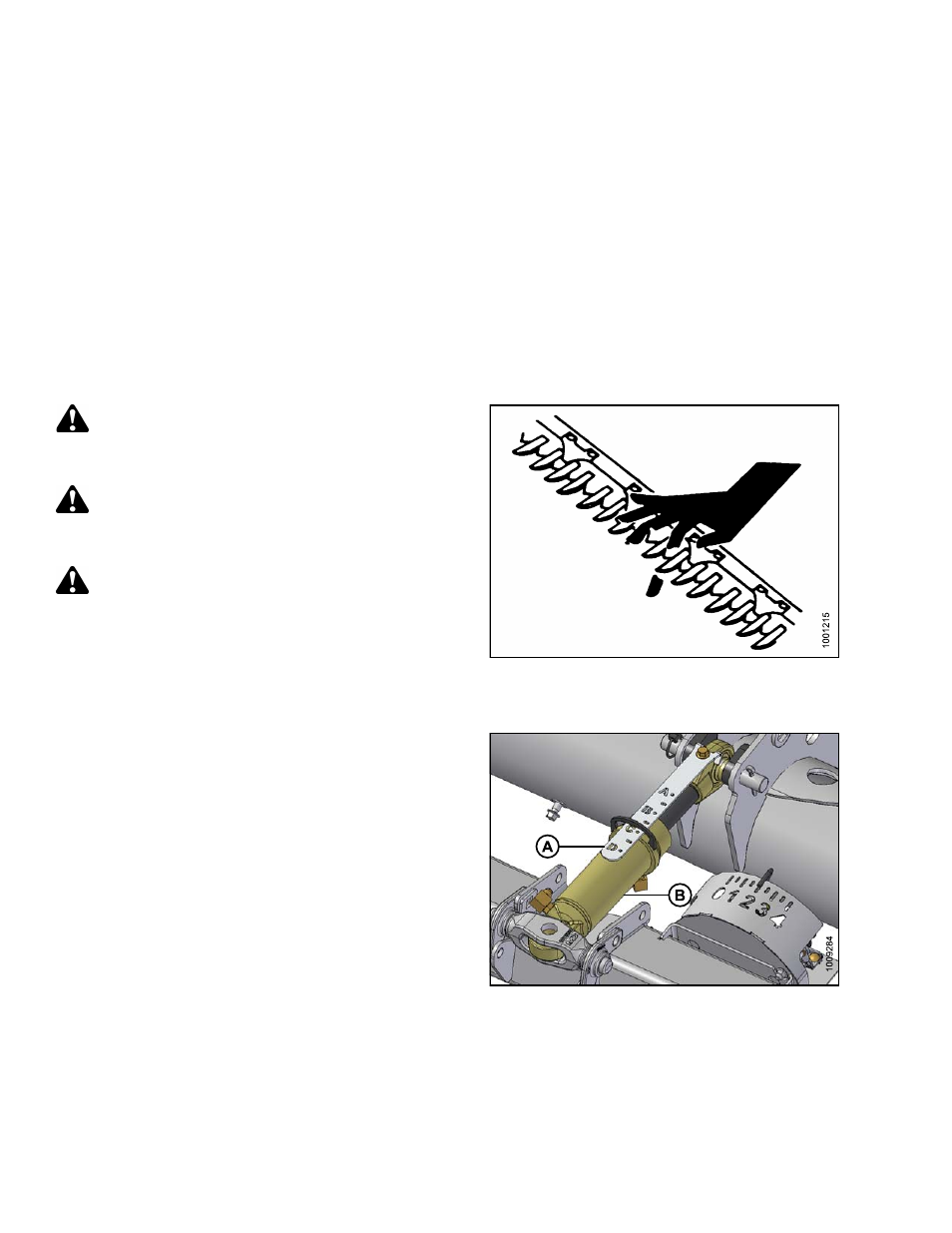 1detaching header from adapter and combine, Detaching header from adapter and combine, 1 detaching header from adapter and combine | Warning, Caution, Danger | MacDon FD75 OM User Manual | Page 244 / 448