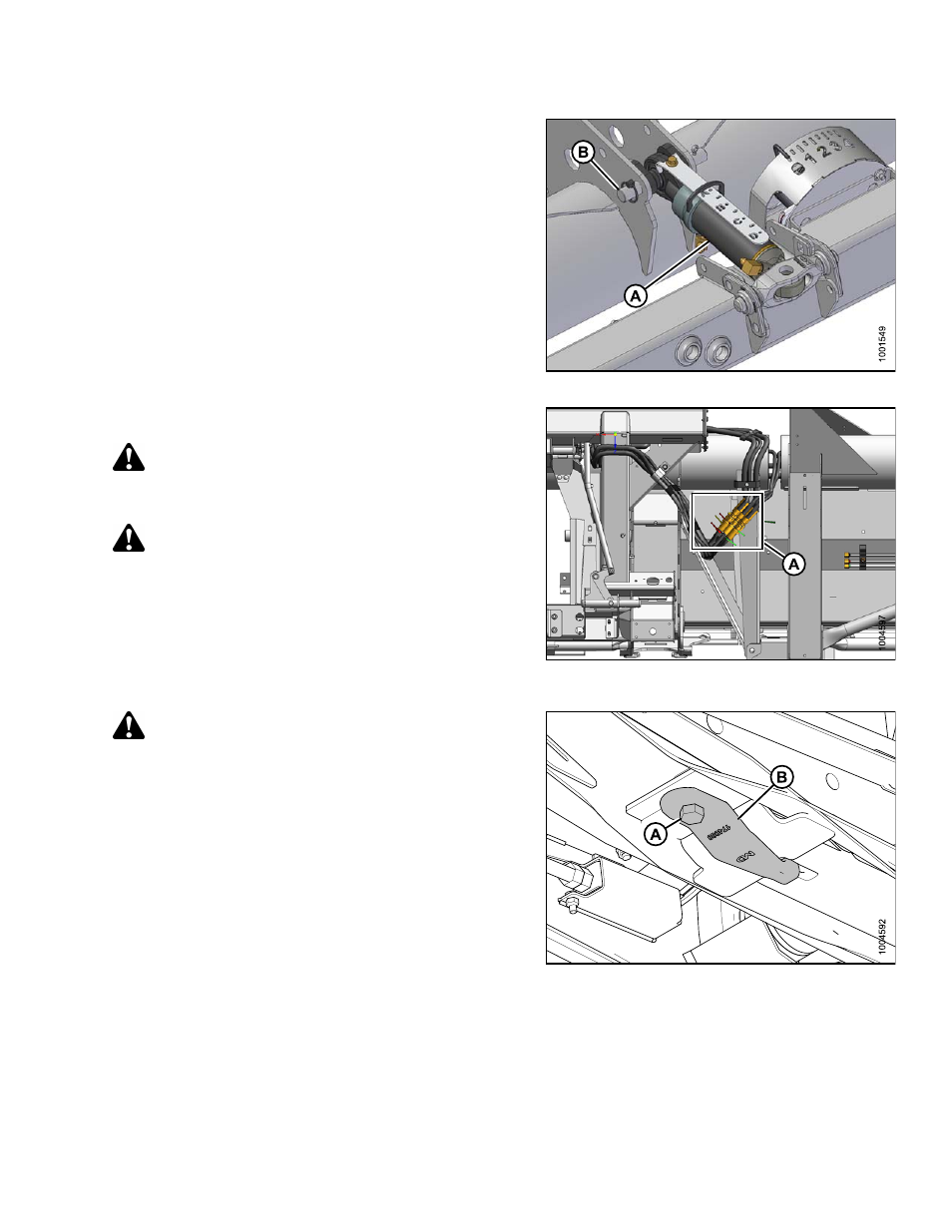 Caution, Danger | MacDon FD75 OM User Manual | Page 251 / 448