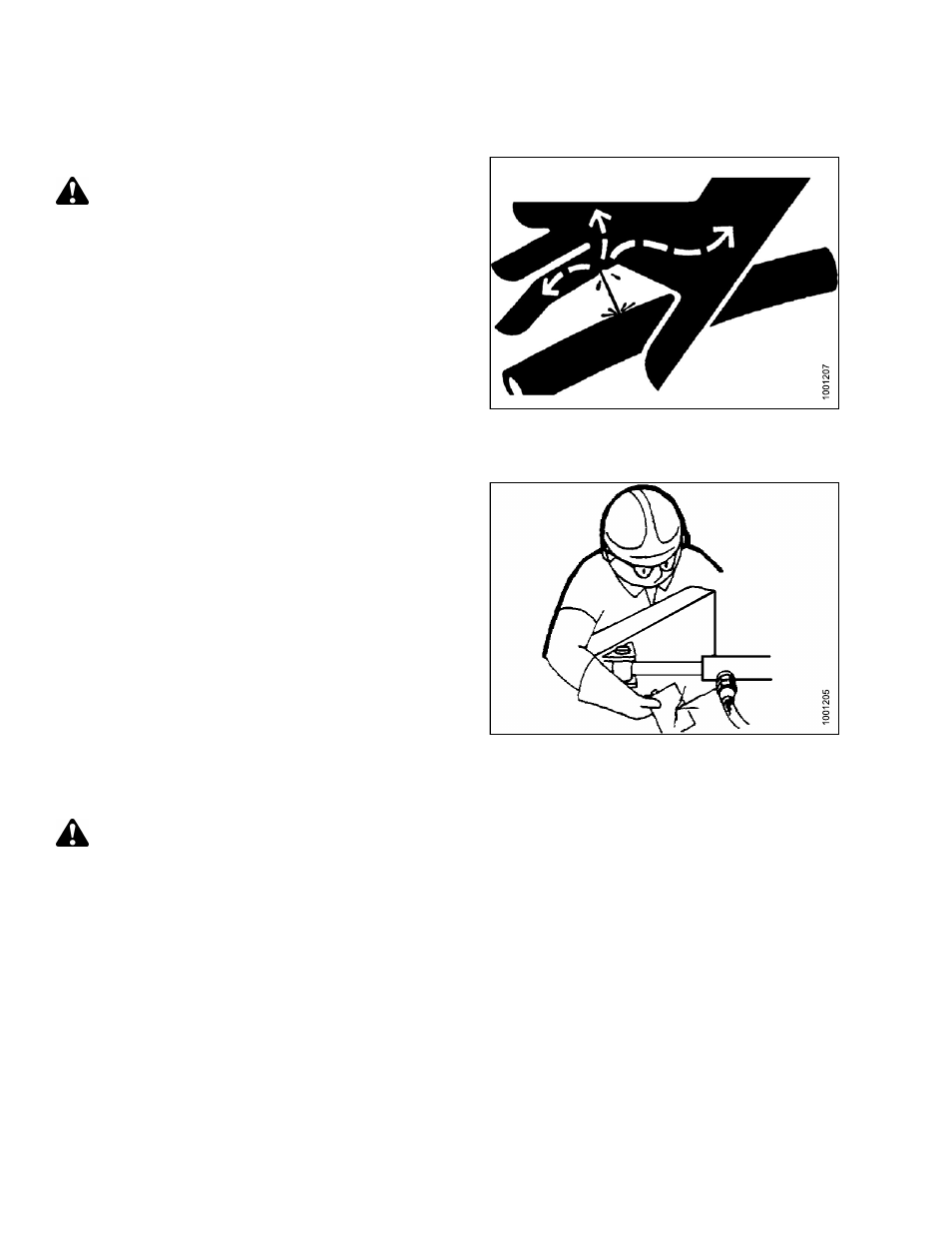 5checking hydraulic hoses and lines, 6lubrication and servicing, Checking hydraulic hoses and lines | Lubrication and servicing, 5 checking hydraulic hoses and lines, Warning, 6 lubrication and servicing caution | MacDon FD75 OM User Manual | Page 276 / 448