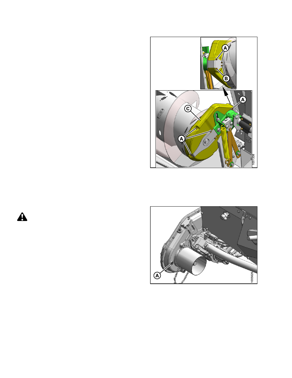 Lubricating header drive gearbox, Checking oil level in header drive gearbox, Caution | MacDon FD75 OM User Manual | Page 286 / 448