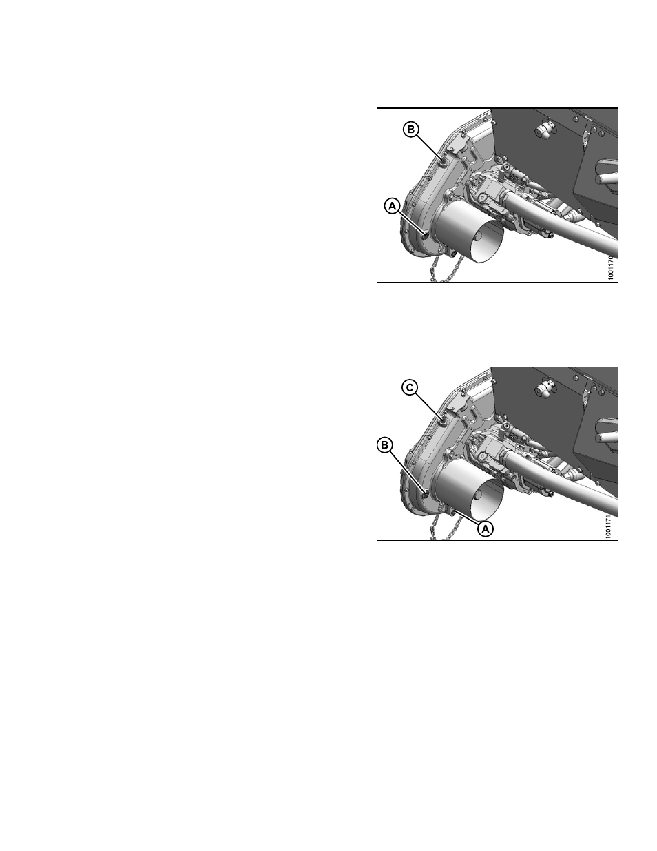 Adding oil to header drive gearbox, Changing oil in header drive gearbox, Adding oil to header drive | MacDon FD75 OM User Manual | Page 287 / 448