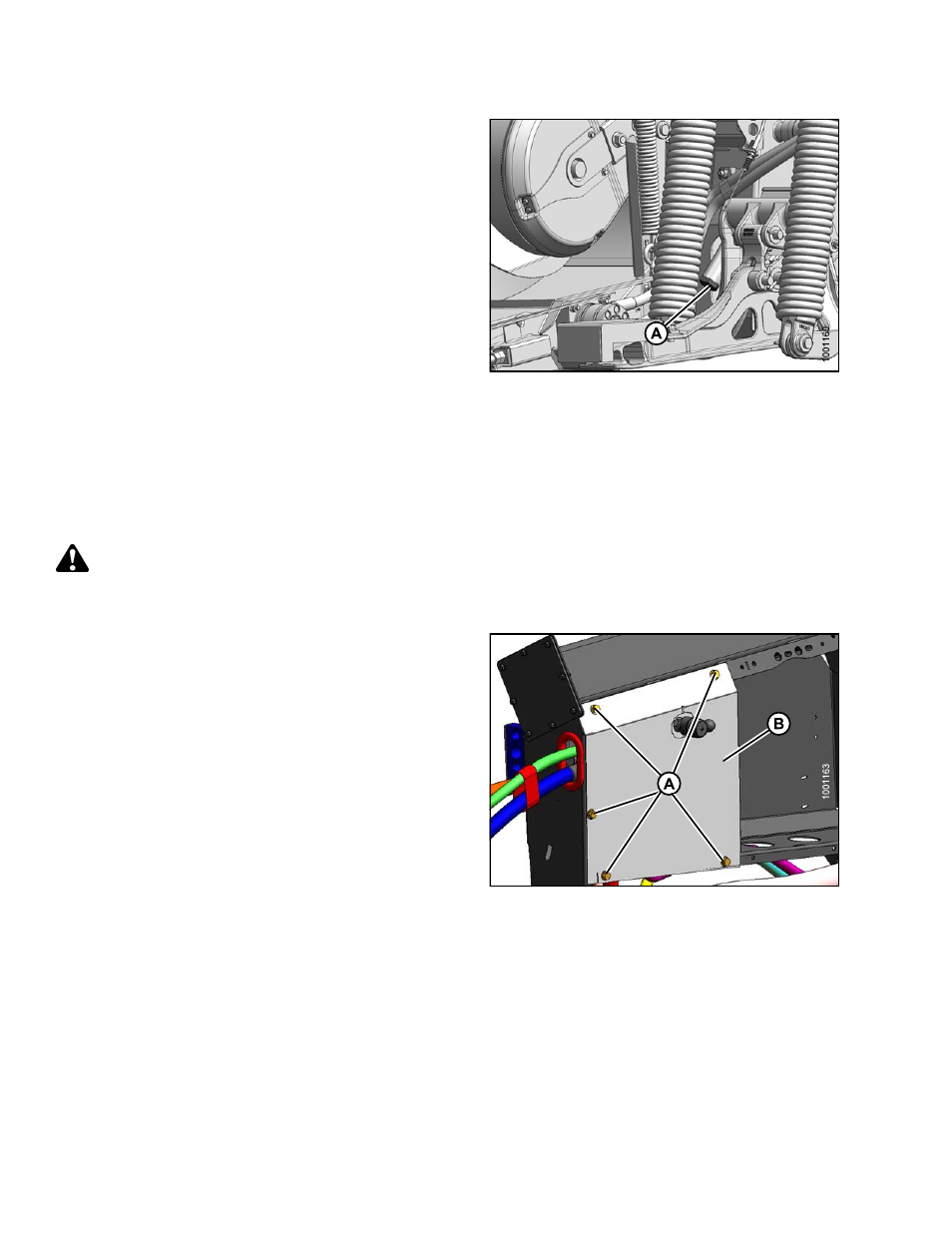 2changing oil filter, Changing oil filter, 2 changing oil filter | Caution | MacDon FD75 OM User Manual | Page 290 / 448