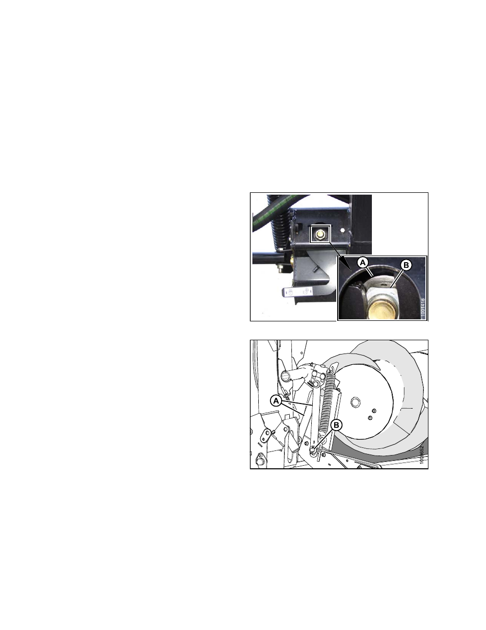 7auger, 1adjusting auger to pan clearance, Auger | Adjusting auger to pan clearance, 7 auger, 1 adjusting auger to pan clearance | MacDon FD75 OM User Manual | Page 300 / 448