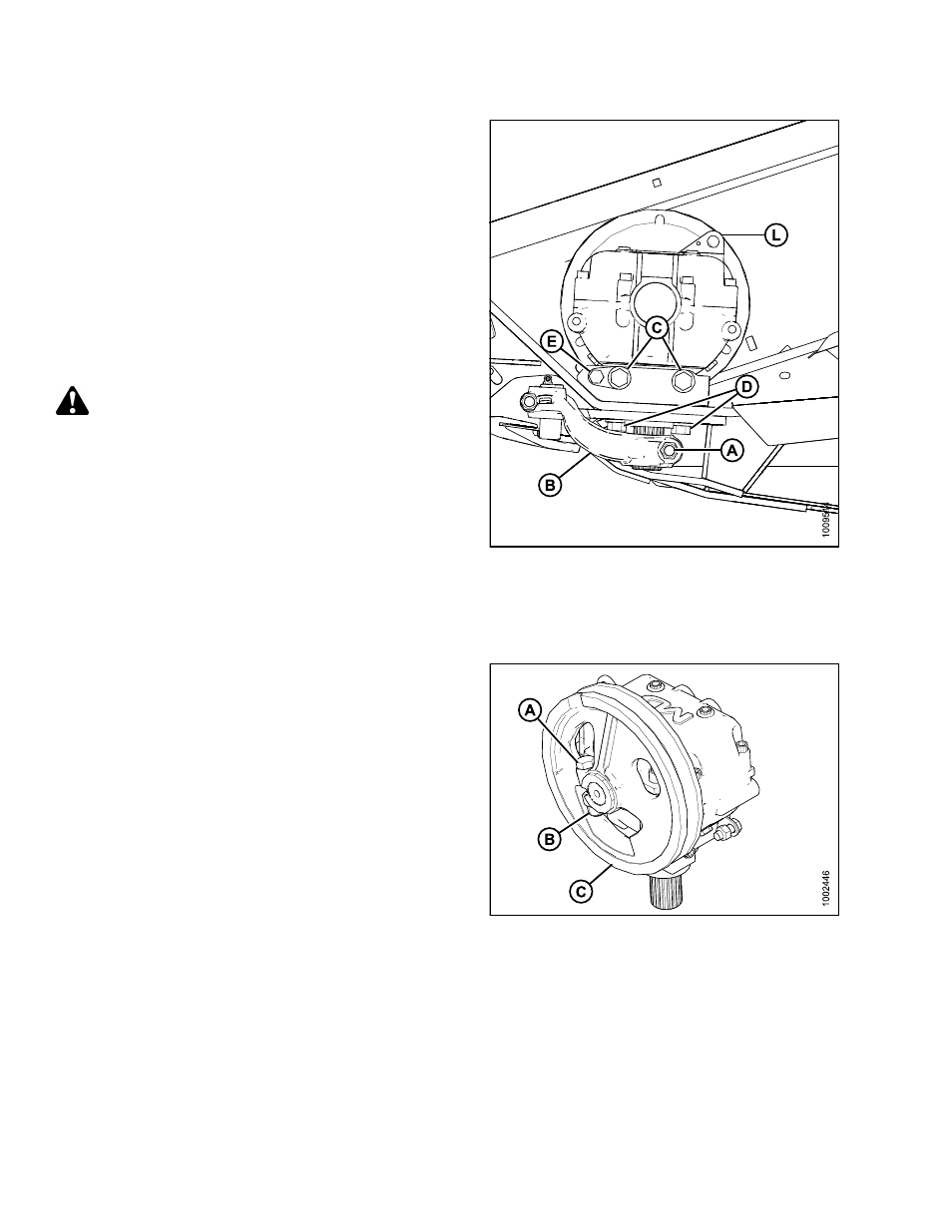 Removing knife drive box pulley, Caution | MacDon FD75 OM User Manual | Page 330 / 448