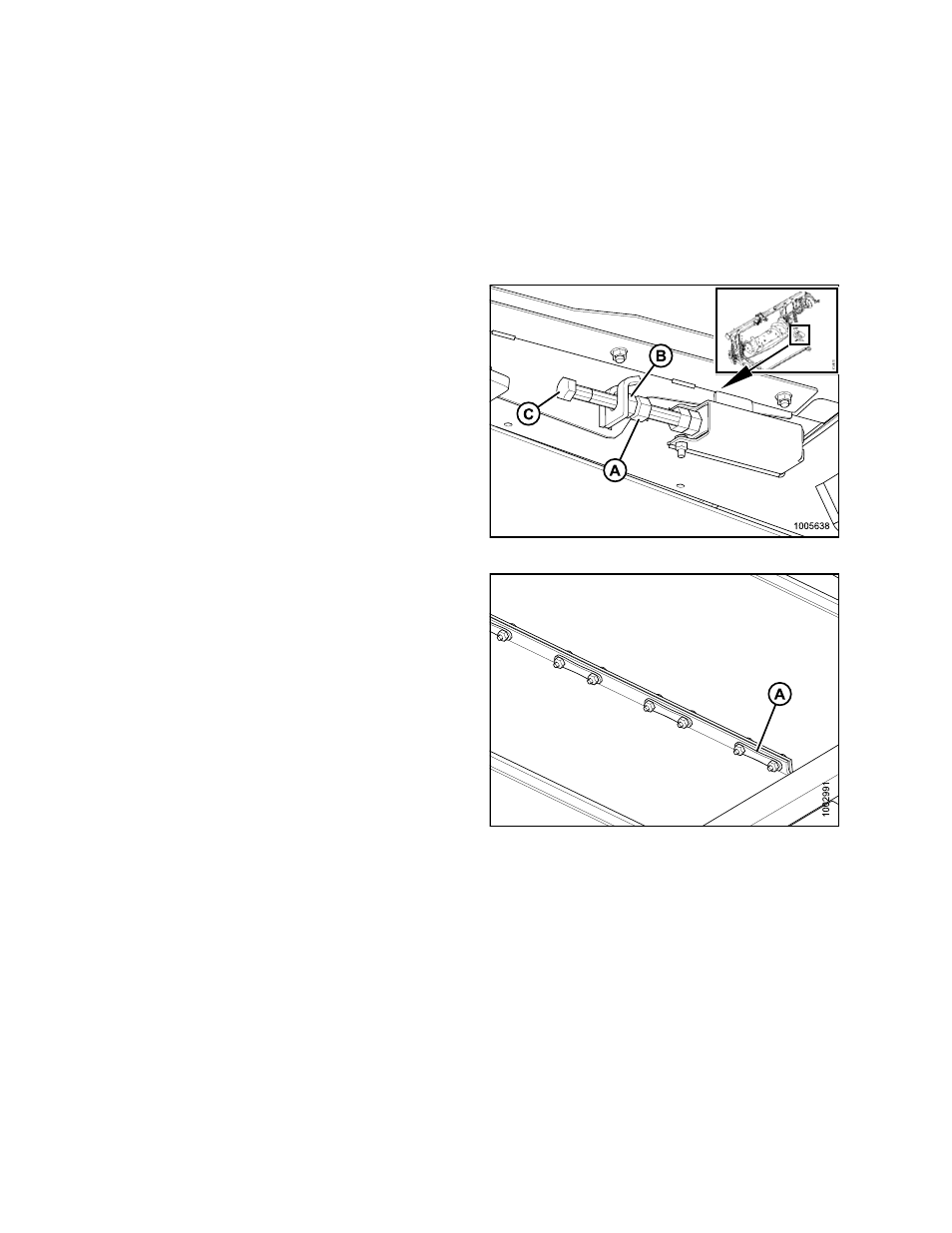 4adapter idler roller, Removing adapter feed draper idler roller, Adapter idler roller | 4 adapter idler roller | MacDon FD75 OM User Manual | Page 342 / 448