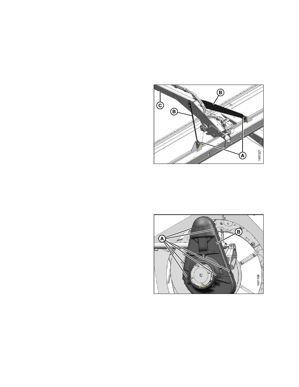 3centering the reel, Centering the reel, 4reel drive chain | Adjusting chain tension on double reel drive, Reel drive chain, 3 centering the reel, 4 reel drive chain | MacDon FD75 OM User Manual | Page 366 / 448