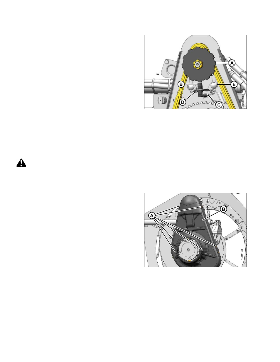 Replacing agco reel speed sensor - double reel, Warning | MacDon FD75 OM User Manual | Page 386 / 448