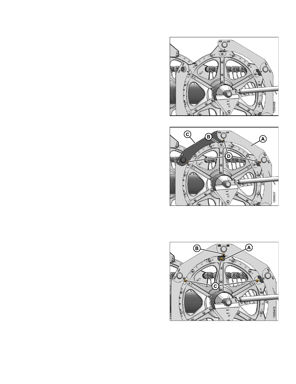 Replacing support | MacDon FD75 OM User Manual | Page 399 / 448