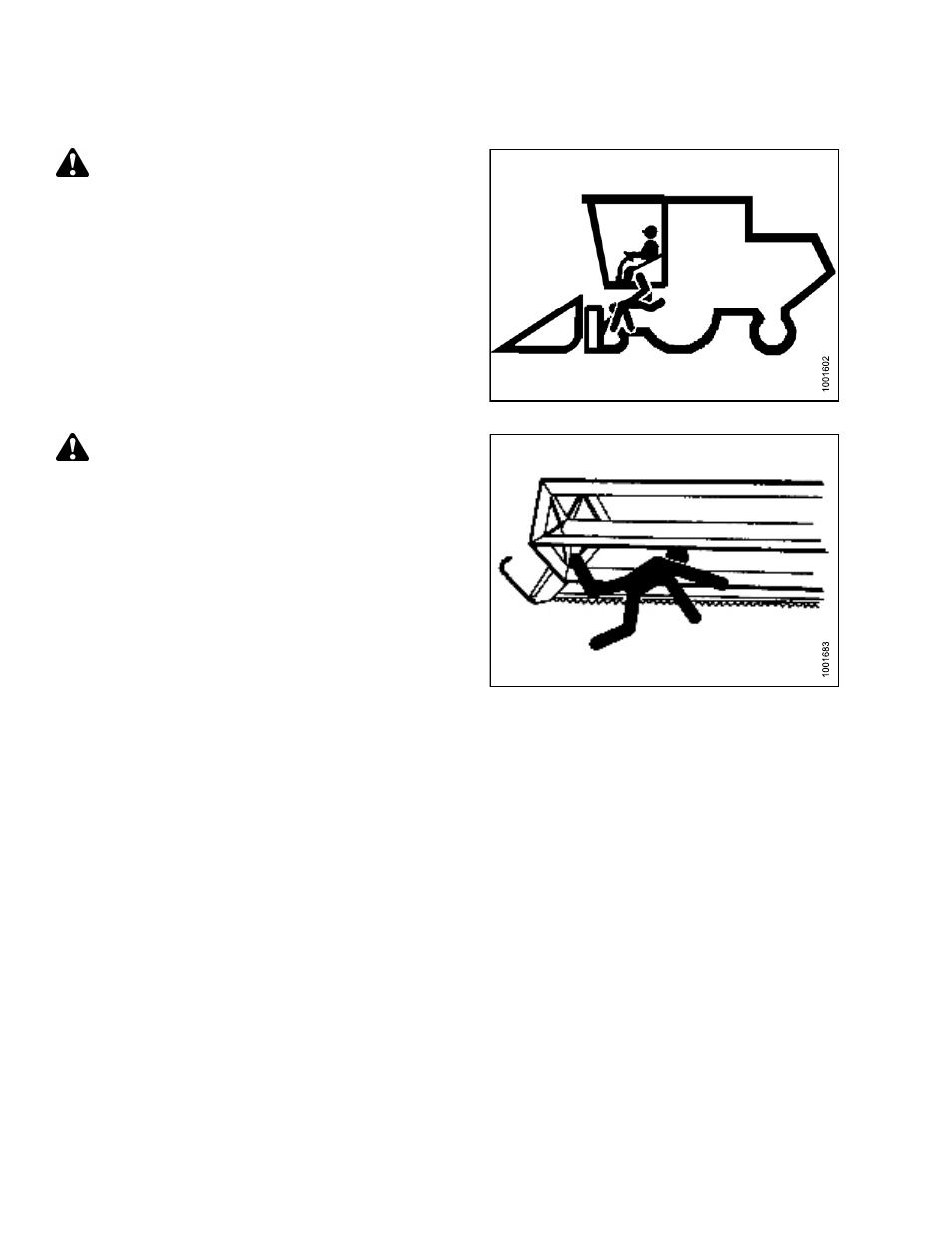 2operational safety, 1header safety props, Operational safety | Header safety props, 2 operational safety, Caution, 1 header safety props | MacDon FD75 OM User Manual | Page 46 / 448