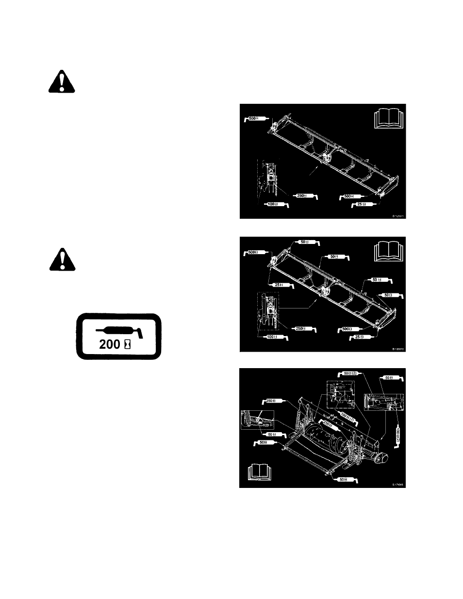 Caution, Danger | MacDon CA25 OM User Manual | Page 110 / 205