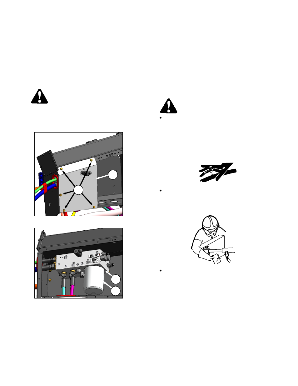 Caution, Warning | MacDon CA25 OM User Manual | Page 122 / 205