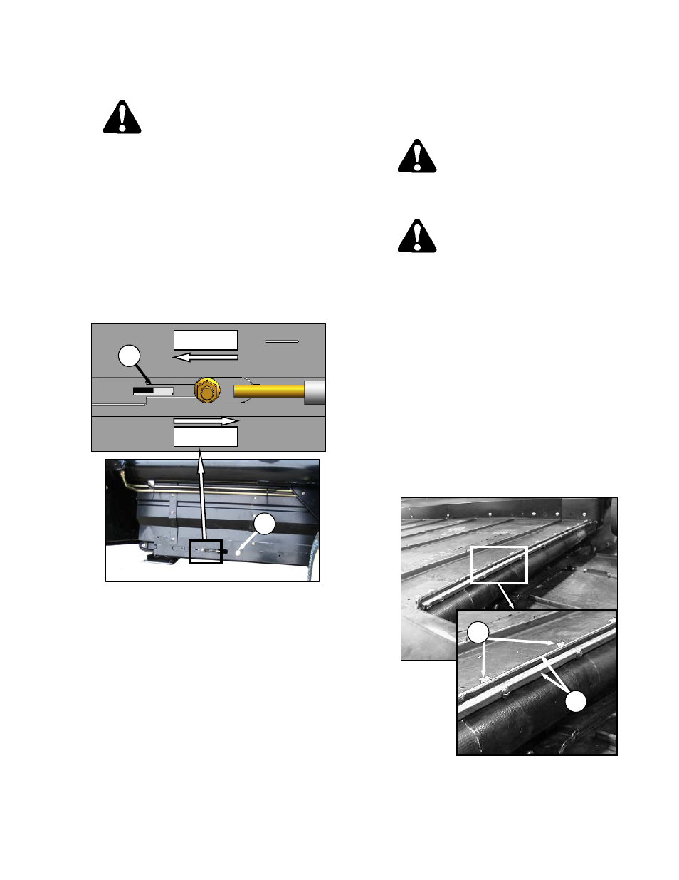 Caution, Danger | MacDon CA25 OM User Manual | Page 149 / 205