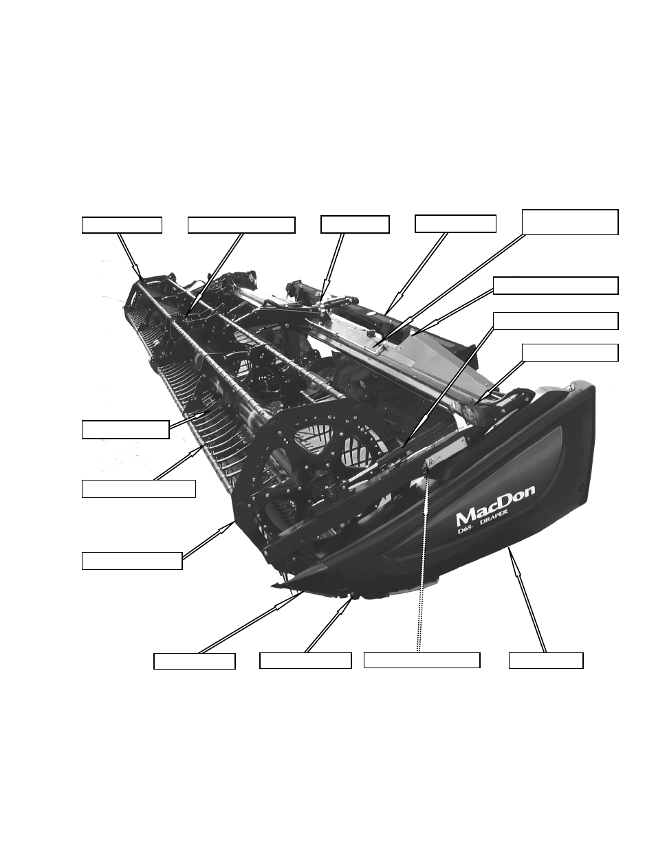 5 component identification, 1 combine header | MacDon CA25 OM User Manual | Page 21 / 205