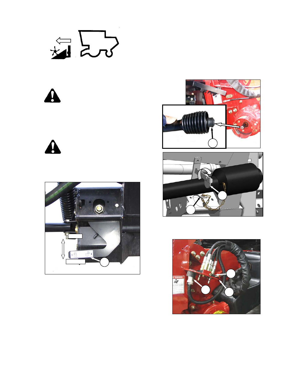 Danger, Caution | MacDon CA25 OM User Manual | Page 35 / 205