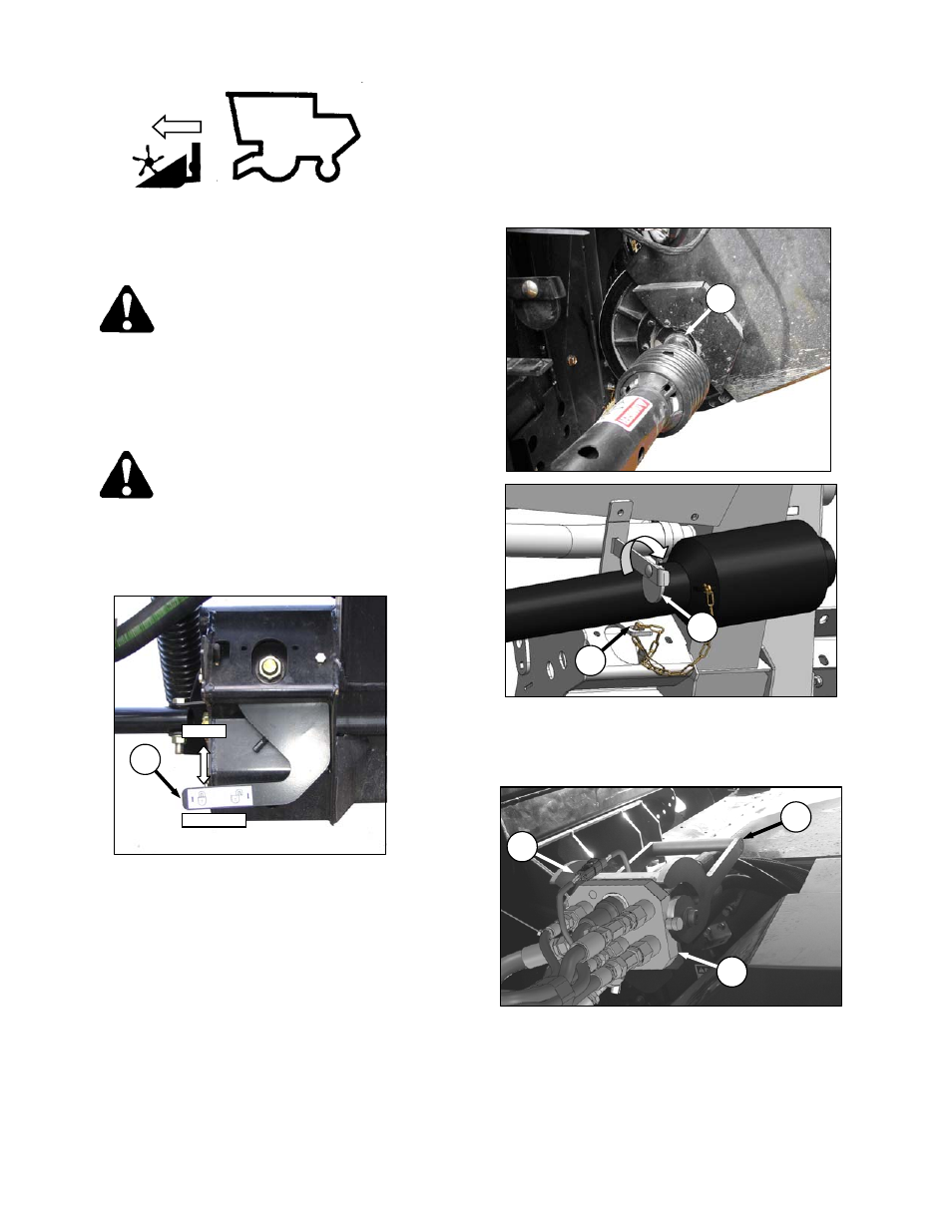 Danger, Caution | MacDon CA25 OM User Manual | Page 52 / 205
