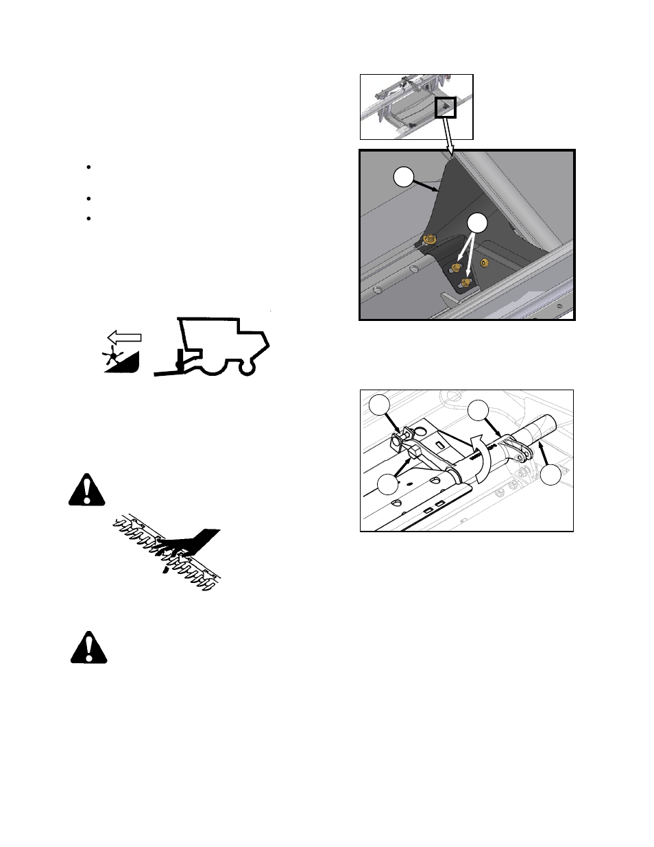 Warning, Caution | MacDon CA25 OM User Manual | Page 54 / 205
