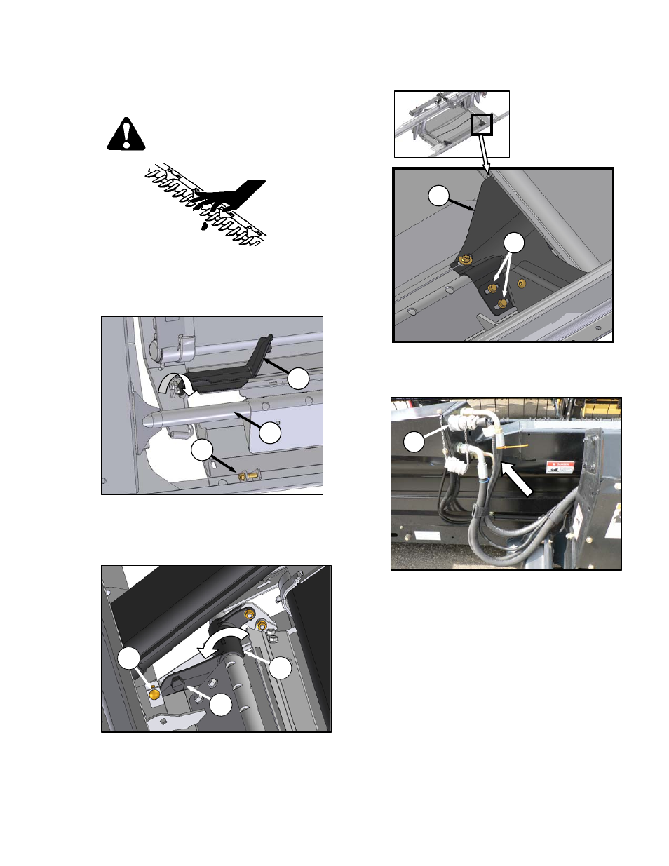 Warning | MacDon CA25 OM User Manual | Page 59 / 205