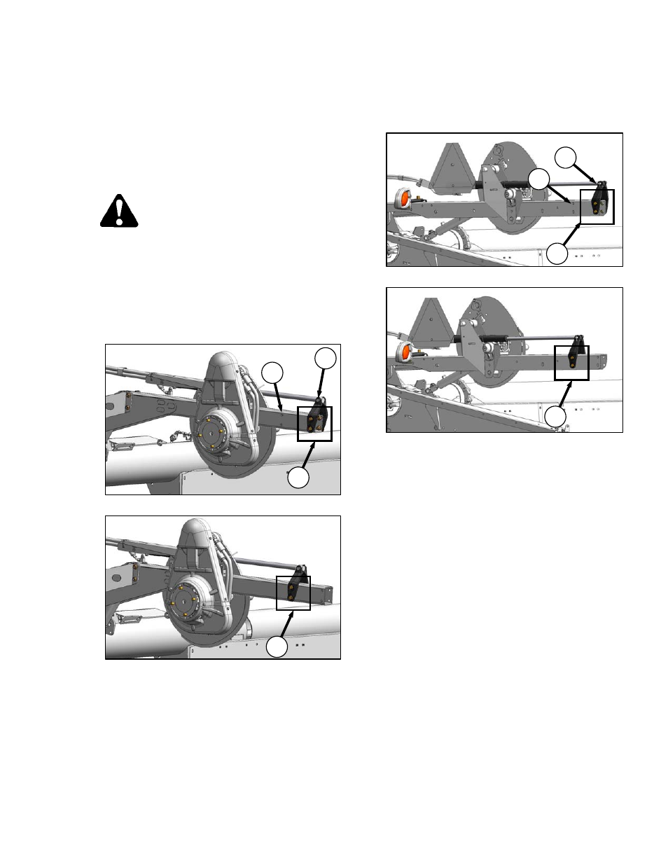 Warning | MacDon CA25 OM User Manual | Page 77 / 205