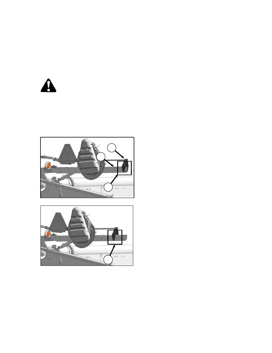 Warning | MacDon CA25 OM User Manual | Page 79 / 205