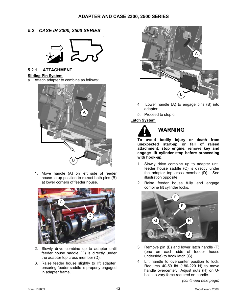 Warning | MacDon CA20 Operators Manual User Manual | Page 15 / 100