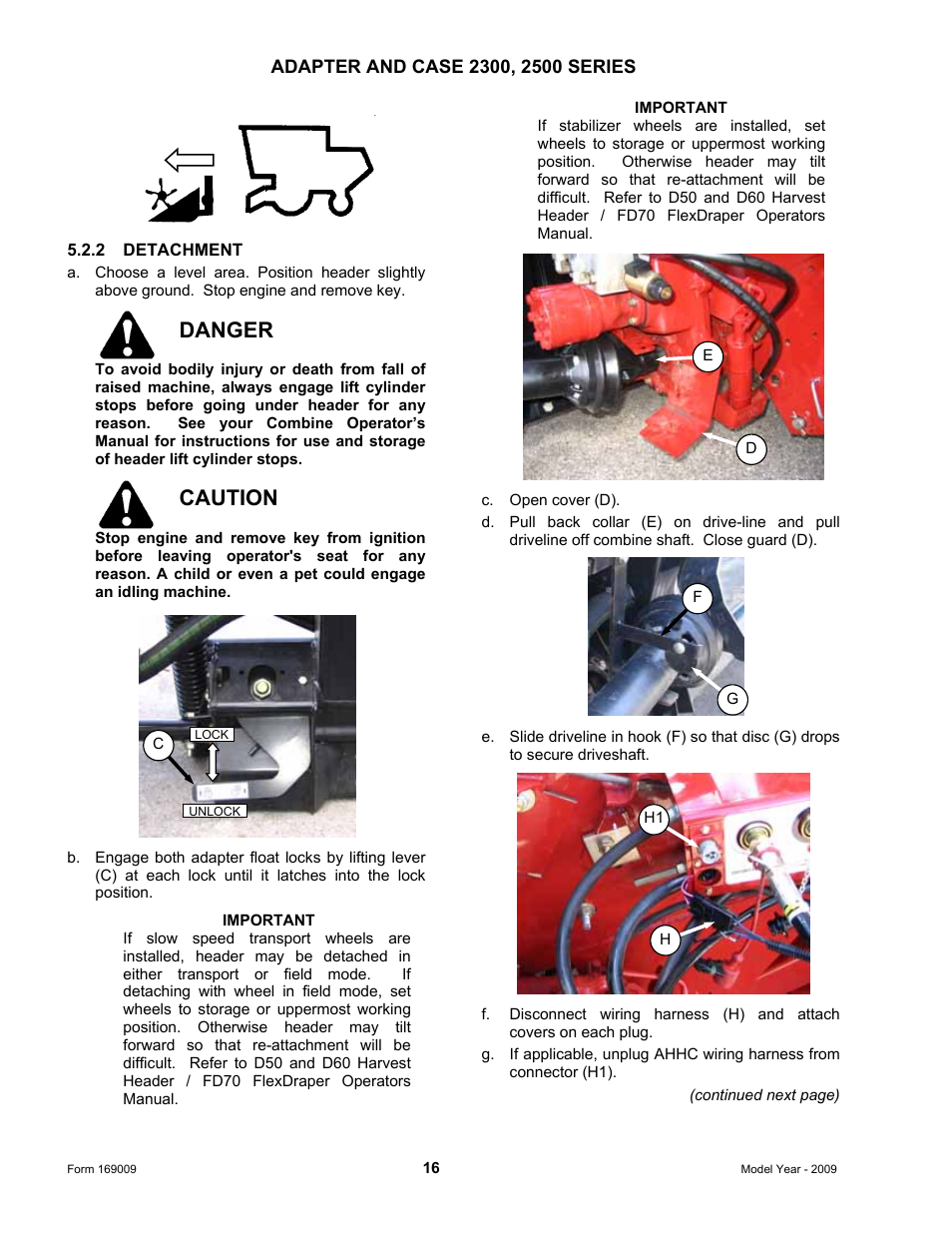 Danger, Caution | MacDon CA20 Operators Manual User Manual | Page 18 / 100