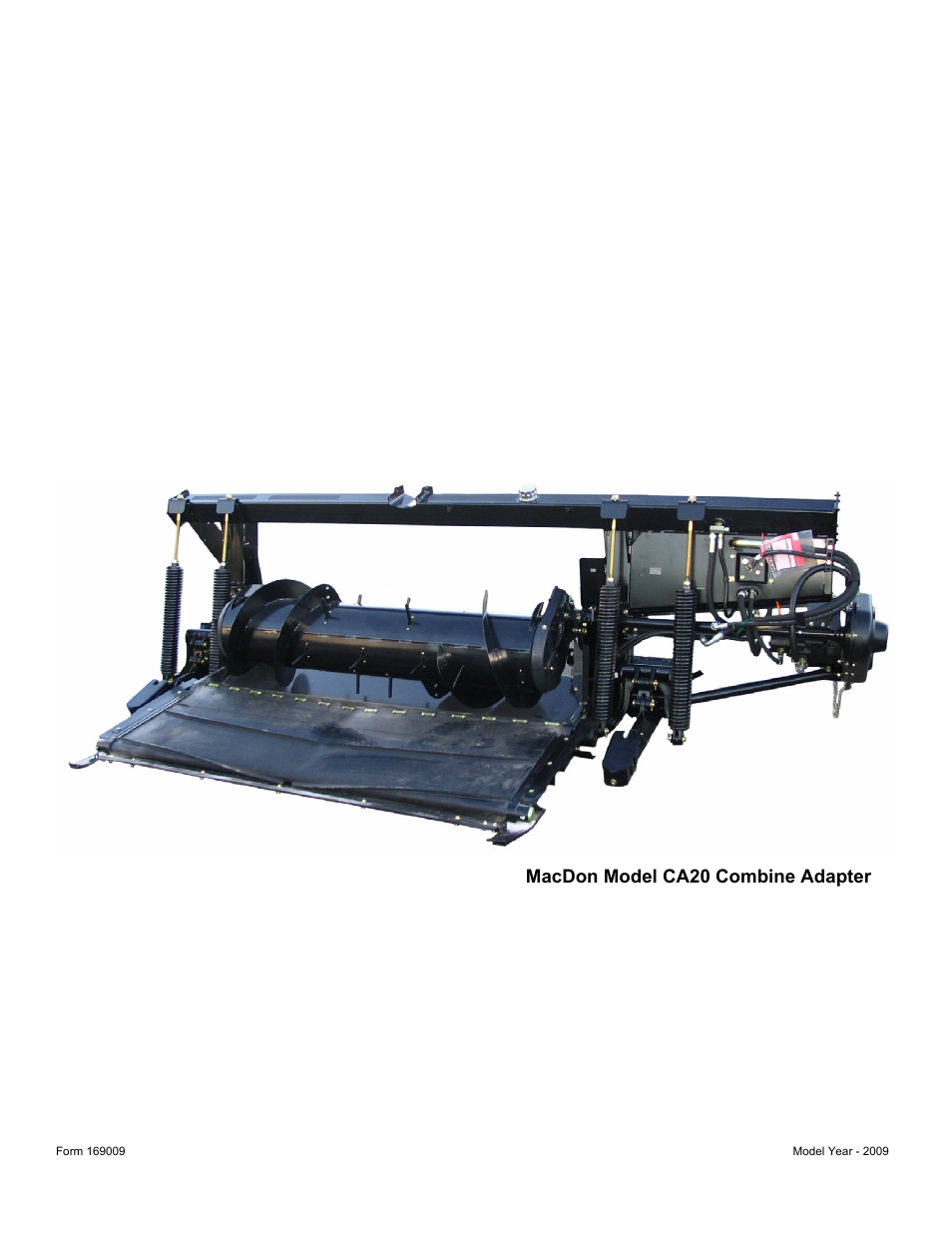 Macdon model ca20 combine adapter | MacDon CA20 Operators Manual User Manual | Page 2 / 100