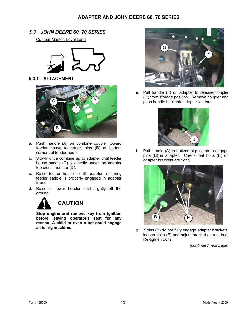 Caution | MacDon CA20 Operators Manual User Manual | Page 21 / 100