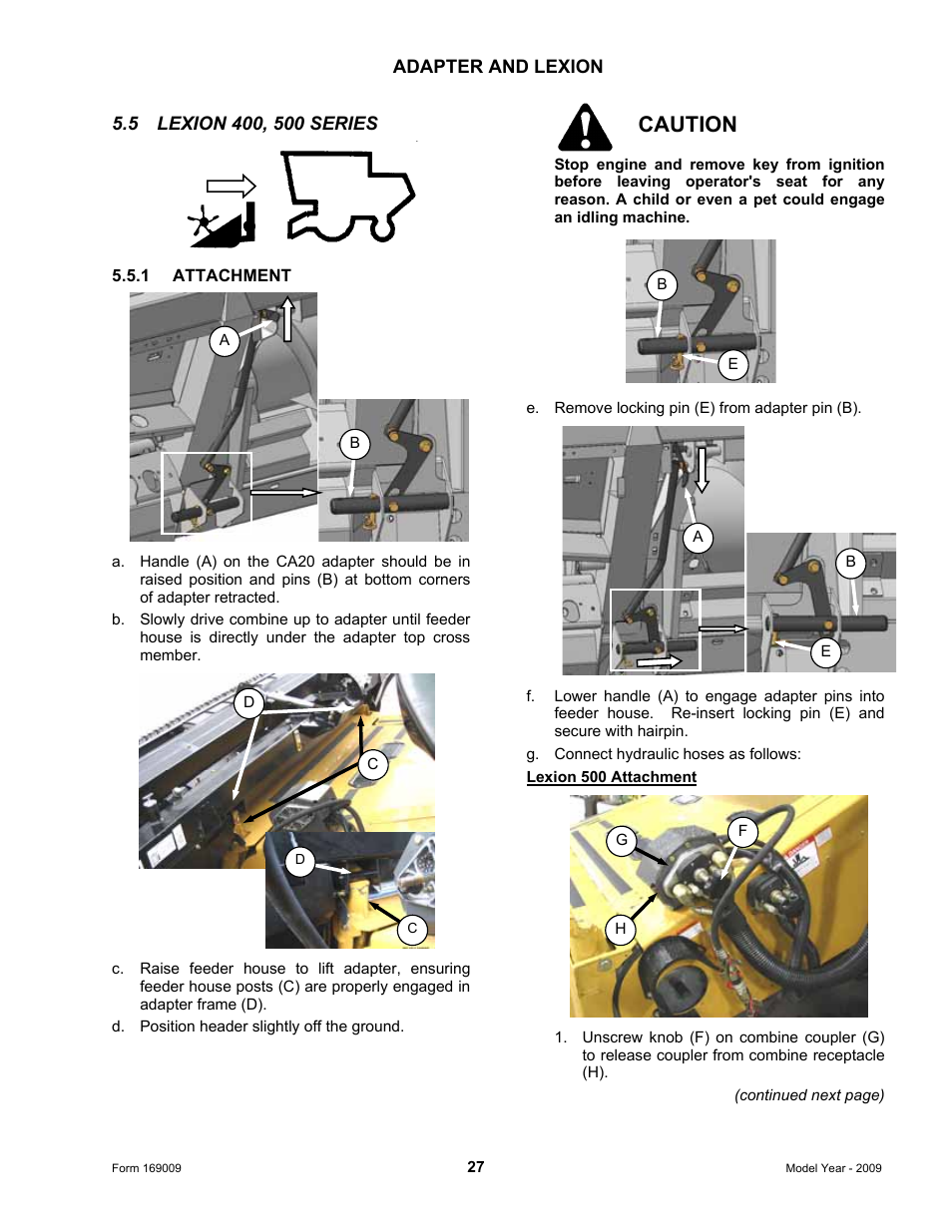 Caution | MacDon CA20 Operators Manual User Manual | Page 29 / 100