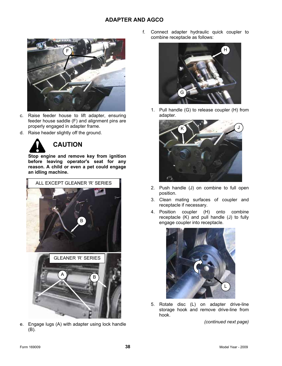 Caution | MacDon CA20 Operators Manual User Manual | Page 40 / 100