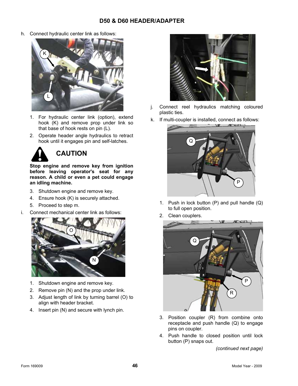 Caution | MacDon CA20 Operators Manual User Manual | Page 48 / 100
