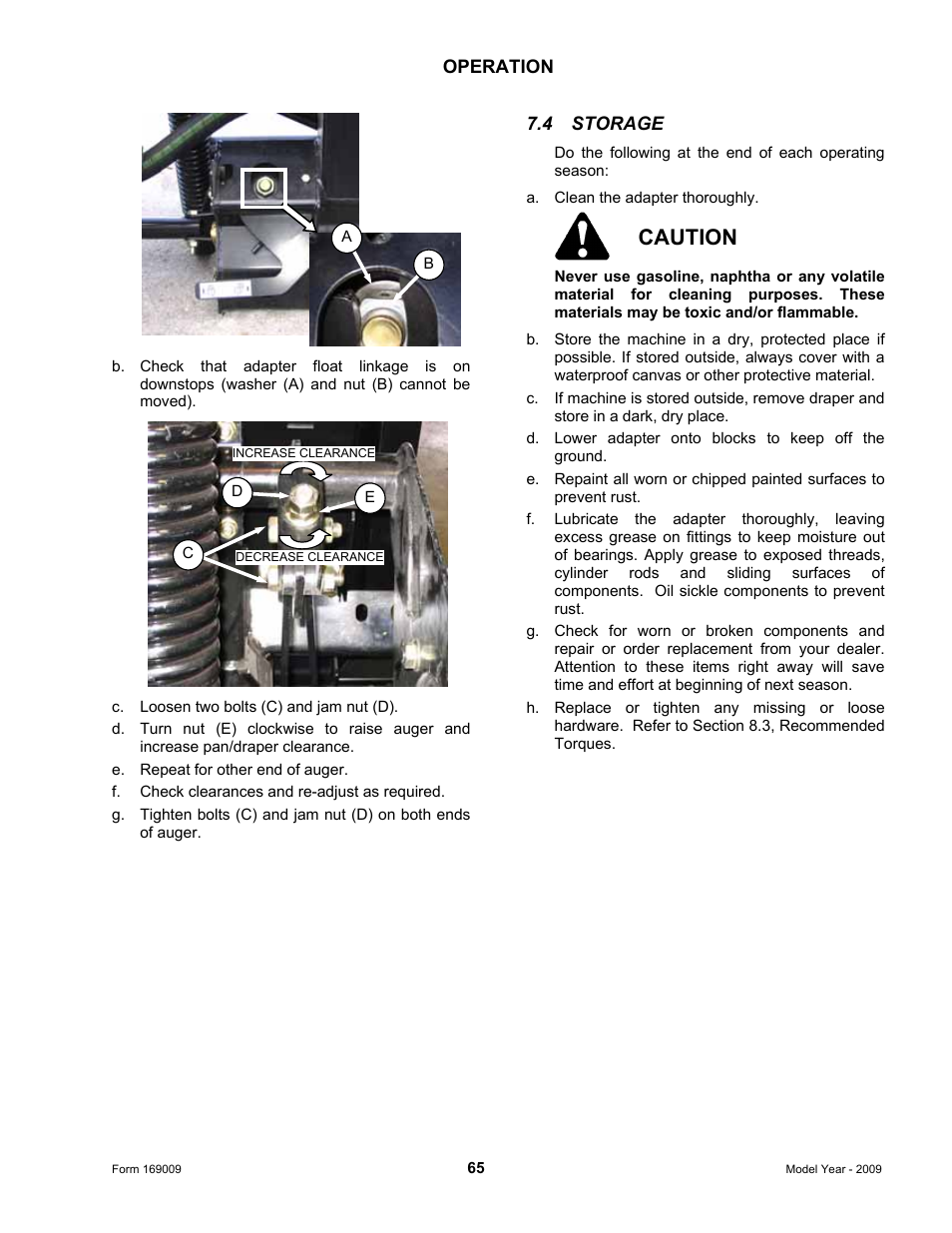 Caution | MacDon CA20 Operators Manual User Manual | Page 67 / 100