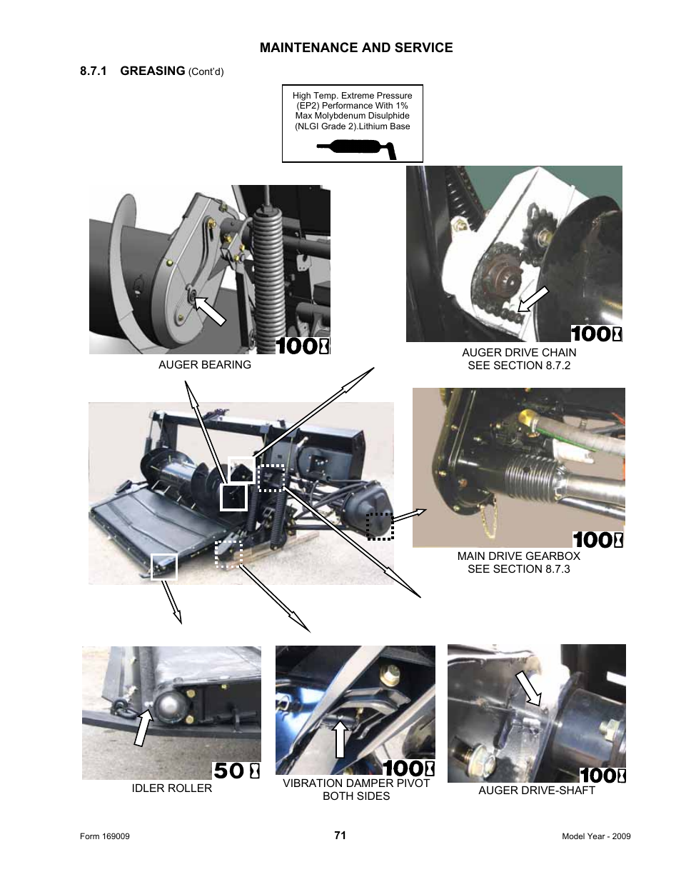 Maintenance and service | MacDon CA20 Operators Manual User Manual | Page 73 / 100